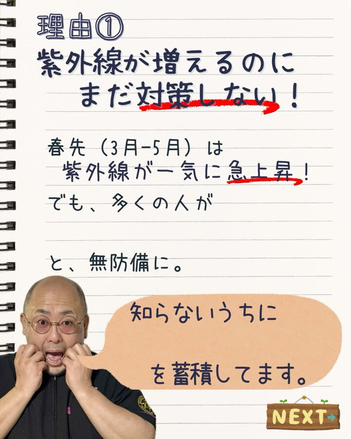 【春の紫外線が1番危険な理由】