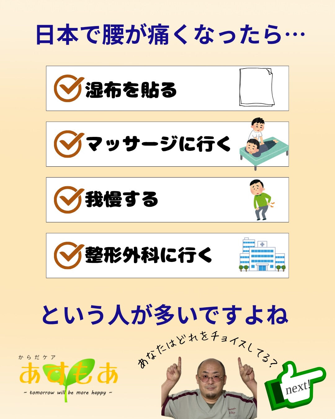 🇺🇸アメリカでは腰痛になると