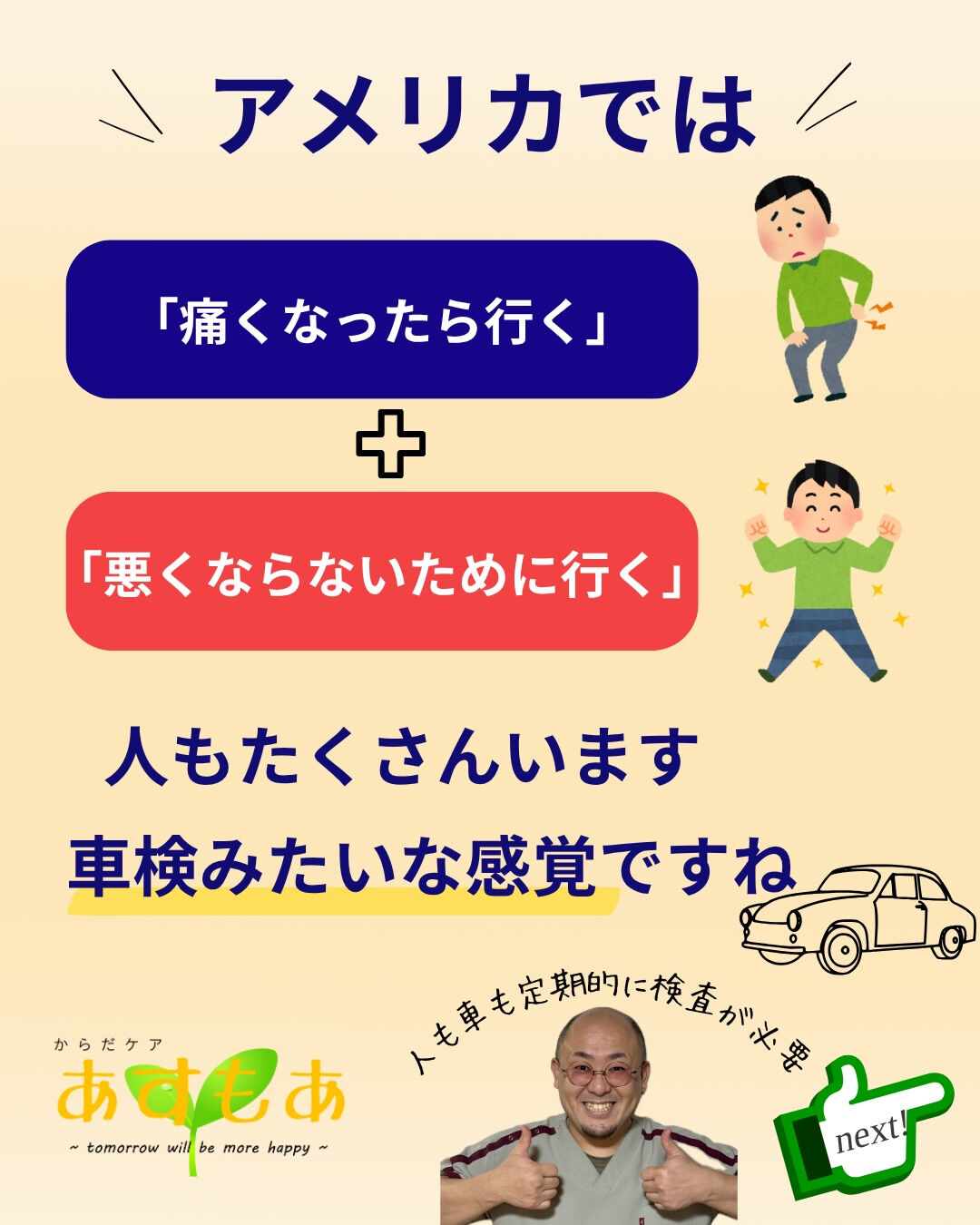 🇺🇸アメリカでは腰痛になると
