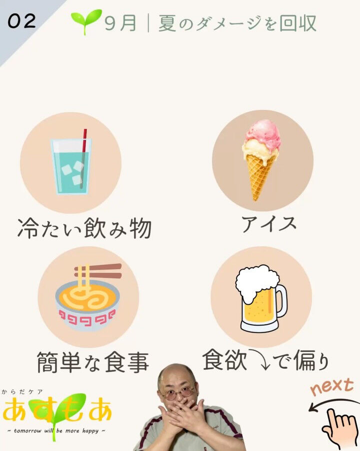 暑い夏は、